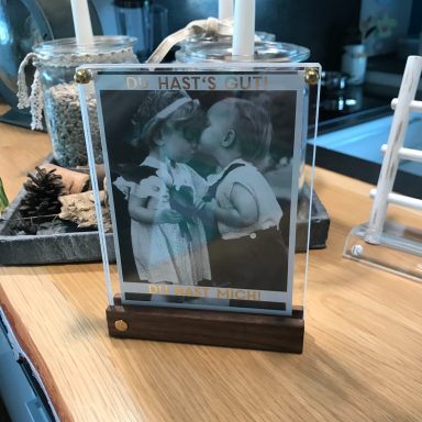 Halter mit Acrylglas Plexiglashalter