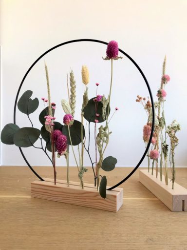 Steffi Flower hoop Metallring